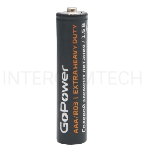 Батарейка GoPower R03 AAA Shrink 4 Heavy Duty 1.5V (4/60/1200)