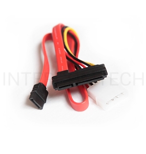 Кабель Gembird Кабель Serial ATA интерфейсный (48см) и силовой (15см) CC-SATA-C1