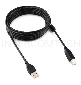 Кабель Gembird CCF-USB2-AMBM-15 USB 2.0 кабель PRO для соед. 4.5м AM/BM  позол.конт., фер.кол., пакет 