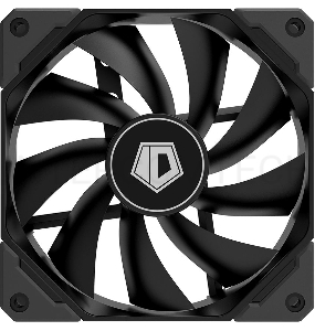 Вентилятор ID-COOLING TF-12025-BLACK 120x120x25мм (80шт./кор, PWM, резиновые углы, черный, 700-1800об/мин)  BOX