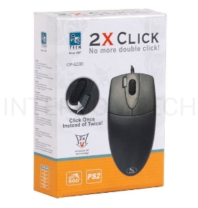 Мышь A4Tech OP-620D B/U1 (черный) USB, пров. опт. мышь, 3кн, 1кл-кн (85694)