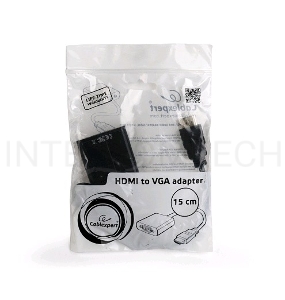 Переходник HDMI-VGA Cablexpert A-HDMI-VGA-04, 19M/15F, провод 15см