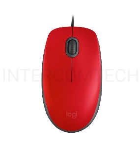 Мышь Logitech Mouse M110 Silent USB Red Ret