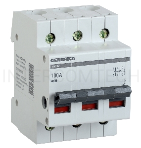 Выключатель нагрузки (мини-рубильник) 3п ВН-32 100А GENERICA ИЭК MNV15-3-100