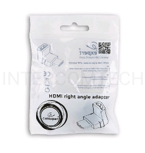 Переходник HDMI-HDMI Cablexpert A-HDMI270-FML, 19F/19M, угловой соединитель 270 градусов, золотые разъемы, пакет