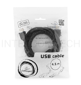 Кабель Gembird PRO CCF-USB2-AMAF-15 USB 2.0 кабель удлинительный 4.5м AM/AF  позол.конт., фер.кол.,  пакет 