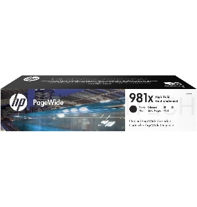 Картридж HP 981X черный увеличенной емкости для HP Color PageWide Ent Flow MFP 586, 566 11000 стр.
