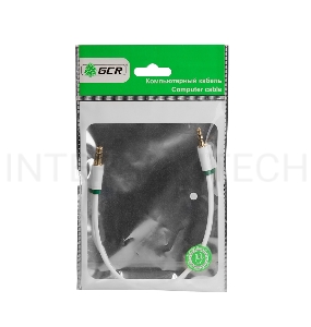 Greenconnect Кабель аудио 1.0m jack 3,5mm/jack 3,5mm белый, зеленая окантовка, ультрагибкий, 28 AWG, M/M, Premium , экран, стерео(GCR-AVC1662-1.0m)