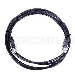 Кабель Патч-корд Lanmaster UTP TWT-45-45-0.5-BK вилка RJ-45-вилка RJ-45 кат.5е 0.5м чёрный ПВХ (уп.:1шт)