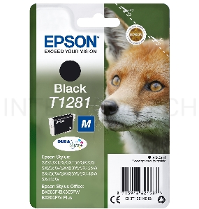 Картридж струйный Epson C13T12814012 черный для Epson S22/SX125