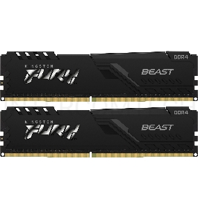 Память оперативная Kingston 8GB 3200MHz DDR4 CL16 DIMM (Kit of 2) FURY Beast Black