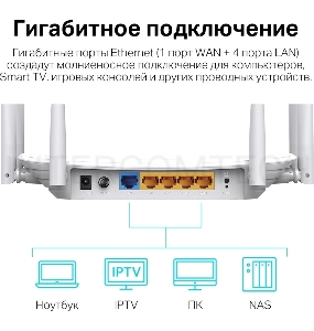Двухдиапазонный гигабитный Wi-Fi роутер AC1900 с поддержкой MU?MIMO/ AC1900 Dual-Band Wi-Fi Router