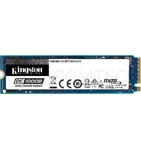 Твердотельный накопитель Kingston 960GB DC1000B M.2 2280 NVMe R/W 3400/925MB/s IOPs 199 000/25 000, 1095 TBW, DWPD 0.6 (5 лет)