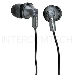 Наушники вкладыши Panasonic RP-HJE118GUK 1.1м черный проводные (в ушной раковине)
