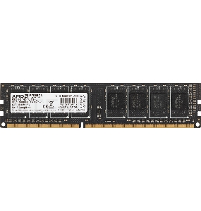 Память AMD 4GB DDR3 1600MHz DIMM R3 Value Series Black R534G1601U1S-U Non-ECC, CL11, 1.5V, Retail