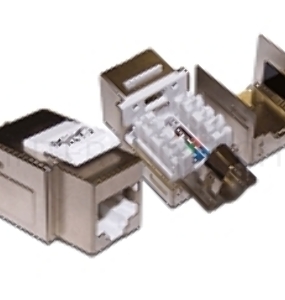 Модуль Keystone, RJ45, кат.5E, STP, 90 градусов