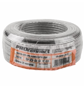 Кабель Proconnect (01-0043-3-25) Кабель UTP CAT5e  4 пары (25м) 0.51 мм