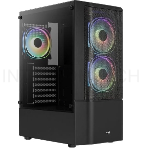 Корпус Aerocool Quantum Mesh-G-BK-v2 черный без БП ATX 3x120mm 2x140mm 1xUSB2.0 2xUSB3.0 audio bott PSU