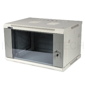 Шкаф настенный серии Pro, 9U 600x450, стеклянная дверь