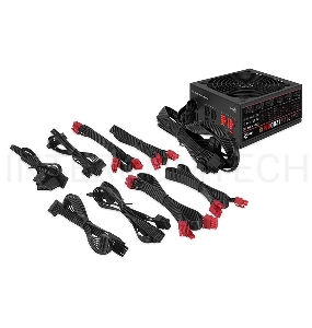 Блок питания Aerocool ATX 1200W KCAS PLUS 1200GM V2 (24+8+4+4pin) APFC 140mm fan 10xSATA Cab Manag RTL