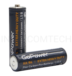 Батарейка GoPower R6 AA Shrink 4 Heavy Duty 1.5V (4/60/1200)