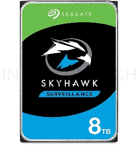 Жесткий диск SEAGATE SATA 8TB 7200RPM 6GB/S 256MB ST8000VX004 Skyhawk