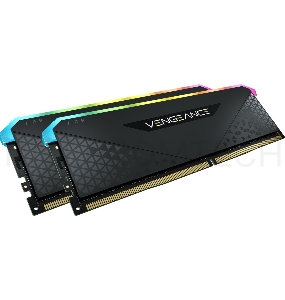 Модуль памяти DDR4 Corsair Vengeance RGB RS 16GB (2x8Gb) 3200MHz CL16 (16-20-20-38) 1.35V / CMG16GX4M2E3200C16 / Black