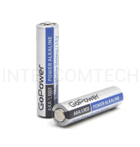 Батарейка GoPower LR03 AAA Shrink 2 Alkaline 1.5V (2/40/800) коробка (40 шт.)