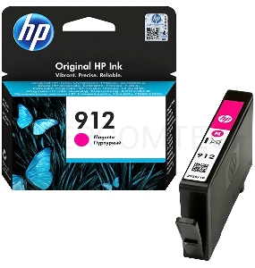 Картридж струйный HP 912 3YL78AE пурпурный (315стр.) для HP OfficeJet 801x/802x