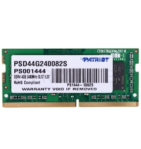 Модуль памяти Patriot SO-DIMM DDR4 4Гб 2400 PSD44G240082S  Ret