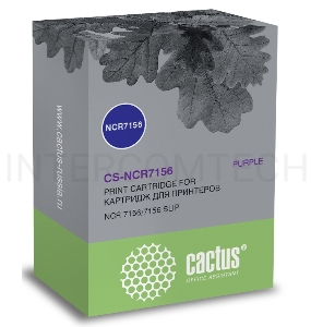 Картридж ленточный Cactus CS-NCR7156 фиолетовый для NCR 7156/7156 SLIP
