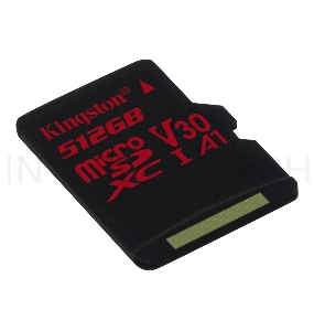 Флеш карта microSDHC 512GB microSDXC Class10 Kingston <SDCS2/512GBSP> UHS-I Canvas Select up to 100MB/s без адапт
