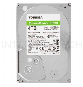 Жесткий диск HDD Toshiba SATA3 4Tb Surveillance S300 (SMR) 5400  256Mb  (analog HDWT740UZSVA)