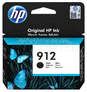 Картридж струйный HP 912 3YL80AE черный (300стр.) для HP DJ IA OfficeJet 801x/802x