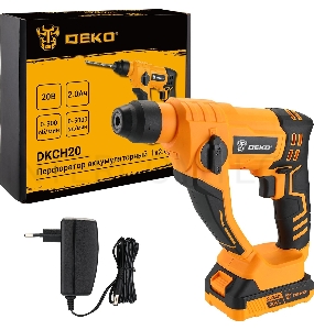 Перфоратор Deko DKCH20 патрон:SDS-plus уд.:1.2Дж 40Вт аккум.