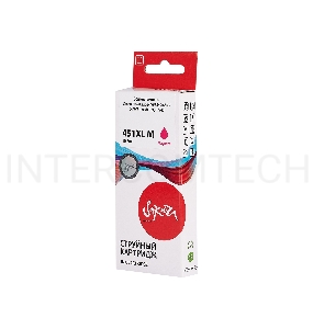 Струйный картридж Sakura 6474B001 (451XL M) для Canon, пурпурный, 10,2 мл., 660 к.