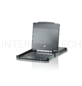 ATEN Single Rail 8-Port DVI FHD LCD KVM Switch