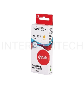Струйный картридж Sakura 6475B001 (451XL Y) для Canon, желтый, 10,2 мл., 685 к.
