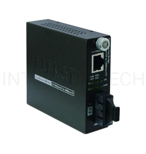 Медиа конвертер Planet FST-802S15 10/100Base-TX to 100Base-FX (SC) Smart Media Converter - Single Mode 15KM