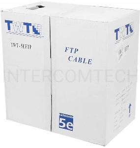 Кабель информационный Lanmaster TWT-5EFTP кат.5е SF/UTP общий экран в оплётке 4X2X24AWG PVC внутренний 305м серый