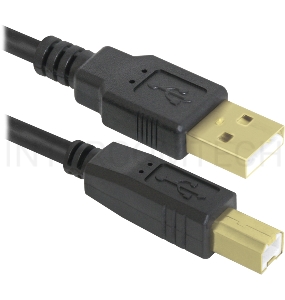 Кабель Defender USB04-06 PRO Кабель USB 2.0  для соед. 1.8м AM/BM , зол.конт, 2фер.фил.  (87430)
