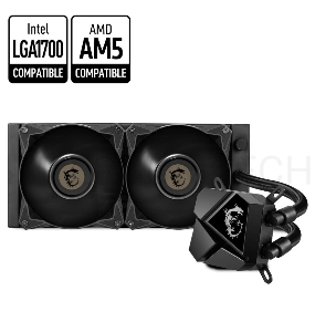 Система водяного охлаждения MSI MAG CORELIQUID P240 / 2x120mm, PWM / 306-7ZW2P11-813