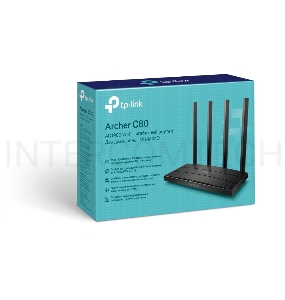 Роутер беспроводной TP-Link Archer C80 AC1900 10/100/1000BASE-TX черный