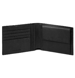 Кошелек мужской Piquadro Black Square PU257B3R/N черный натур.кожа