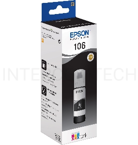 Картридж струйный Epson 106BK C13T00R140 черный (70мл) для Epson L7160/7180