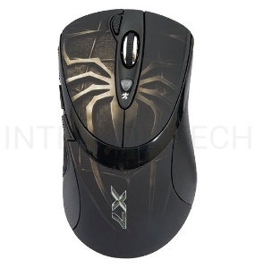 Мышь A4Tech XL-747H (черный+корич./Brouw Spyd) USB,  6кн, 1кл-кн, 3600DPI