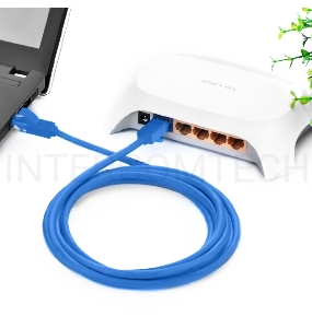 Патч-корд Greenconnect прямой 1.5m, UTP кат.5e, синий, позолоченные контакты, 24 AWG, литой, GCR-LNC01-1.5m, ethernet high speed 1 Гбит/с, RJ45, T568B Greenconnect Патч-корд прямой 1.5m, UTP кат.5e, синий, позолоченные контакты, 24 AWG, литой, GCR-LNC01-1