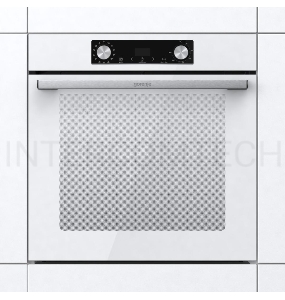Встраиваемая электрическая духовка 60 см GORENJE Полезный объем: 77 л, Сенсорный программатор IconLED, Плавное открывание и закрывание дверцы, Решетка, Частично выдвижные телескопические направляющие на 1-м уровне, Дверца CompactDoor: 2 стекла + 1 термосл