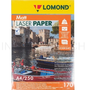 Бумага Lomond 0300241 A4/170г/м2/250л./белый матовое/матовое для лазерной печати