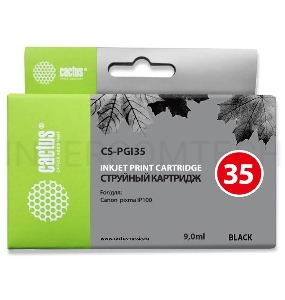 Картридж струйный Cactus CS-PGI35 черный для Canon iP100 (9ml)
